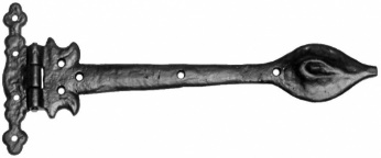 T eņģe, antīka, 212mm
