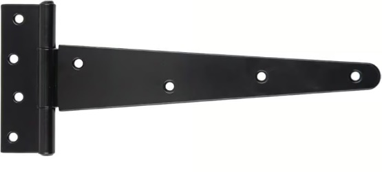 T eņģe 100mm, melni krāsota