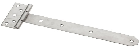 T eņģe 300 x 90 x 3.2mm, balti cinkota